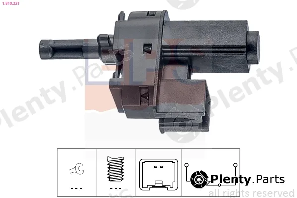 EPS 1.810.221 — Switch, clutch control (cruise control) Made in Italy - OE Equivalent