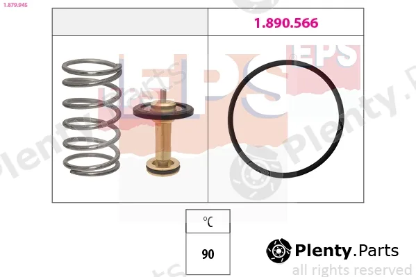 EPS 1.879.945 — Thermostat, coolant Made in Italy - OE Equivalent