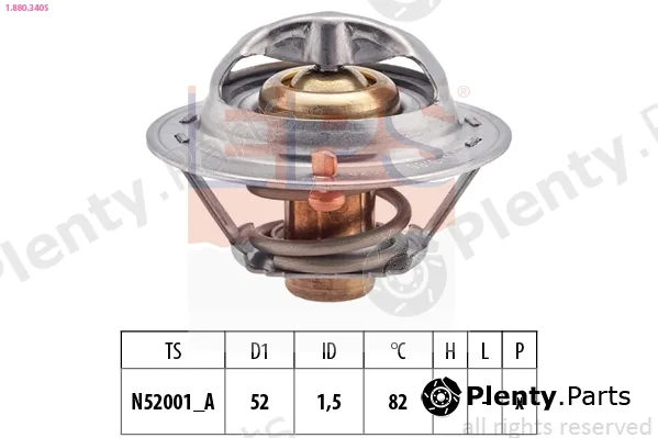 EPS 1.880.340S — Thermostat, coolant Made in Italy - OE Equivalent