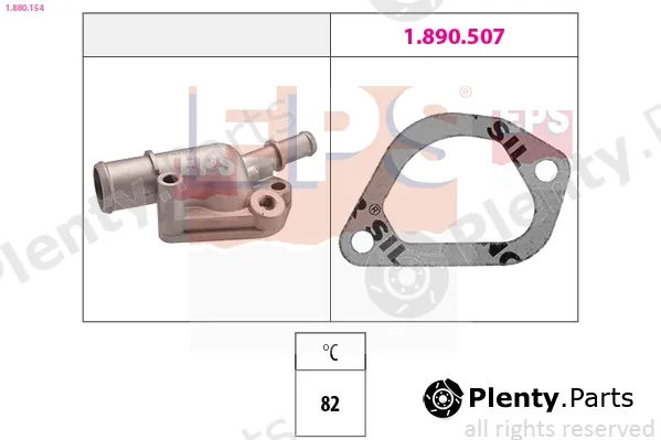 EPS 1.880.154 — Thermostat, coolant Made in Italy - OE Equivalent