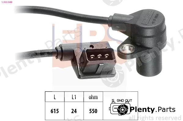 EPS 1.953.049 — Sensor, crankshaft pulse Made in Italy - OE Equivalent