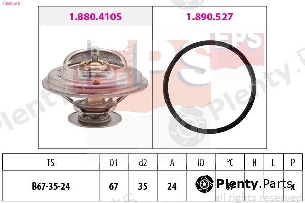 EPS 1.880.410 — Thermostat, coolant Made in Italy - OE Equivalent
