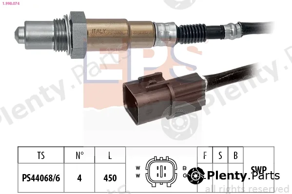 EPS 1.998.074 — Lambda Sensor Made in Italy - OE Equivalent