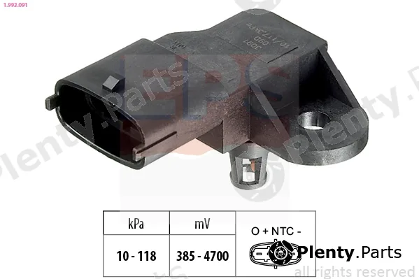 EPS 1.993.091 — Air Pressure Sensor, altitude adaption Made in Italy - OE Equivalent