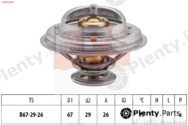 EPS 1.880.638S — Thermostat, coolant Made in Italy - OE Equivalent