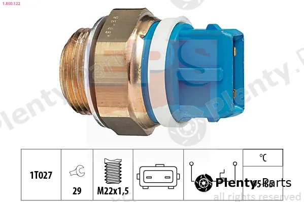EPS 1.850.122 — Temperature Switch, radiator fan Made in Italy - OE Equivalent