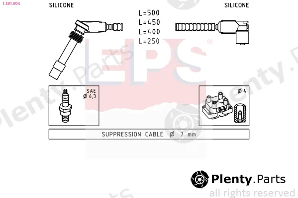 EPS 1.501.904 — Ignition Cable Kit Made in Italy - OE Equivalent