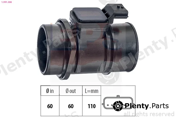 EPS 1.991.388 — Mass Air Flow Sensor Made in Italy - OE Equivalent