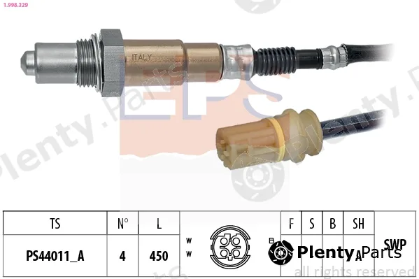 EPS 1.998.329 — Lambda Sensor Made in Italy - OE Equivalent