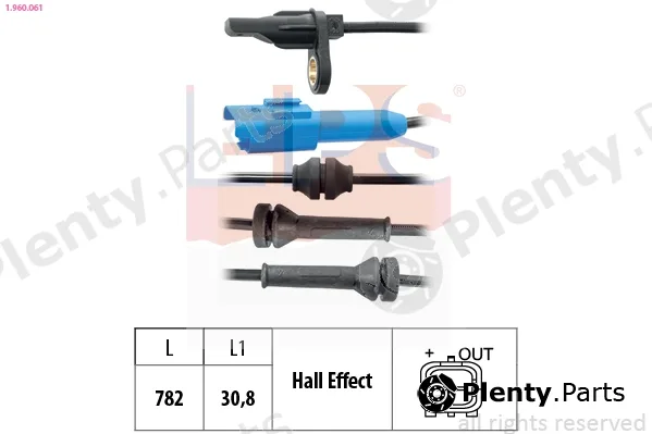 EPS 1.960.061 — Sensor, wheel speed Made in Italy - OE Equivalent