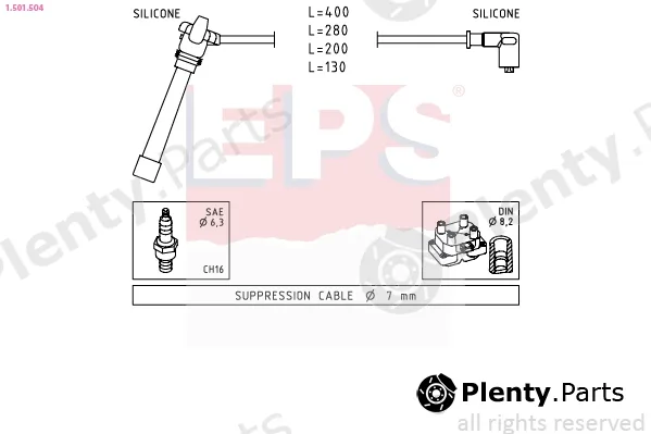 EPS 1.501.504 — Ignition Cable Kit Made in Italy - OE Equivalent