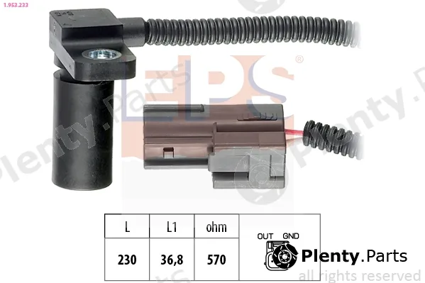EPS 1.953.233 — RPM Sensor, automatic transmission Made in Italy - OE Equivalent