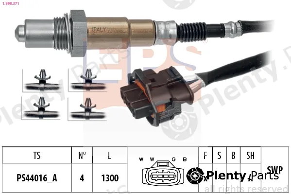 EPS 1.998.371 — Lambda Sensor Made in Italy - OE Equivalent