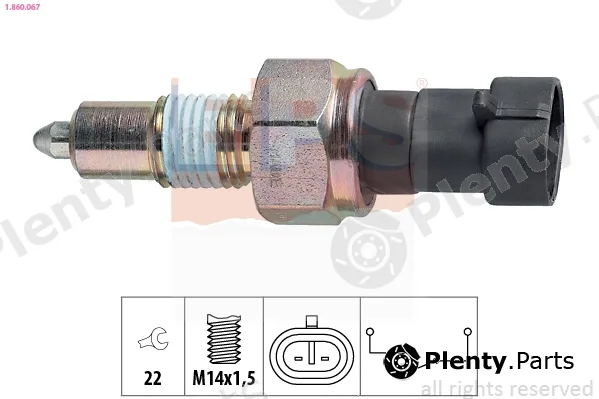 EPS 1.860.067 — Switch, reverse light Made in Italy - OE Equivalent