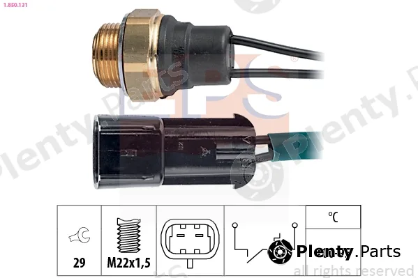 EPS 1.850.131 — Temperature Switch, radiator fan Made in Italy - OE Equivalent