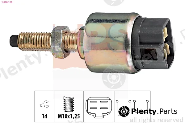 EPS 1.810.125 — Stop Light Switch Made in Italy - OE Equivalent