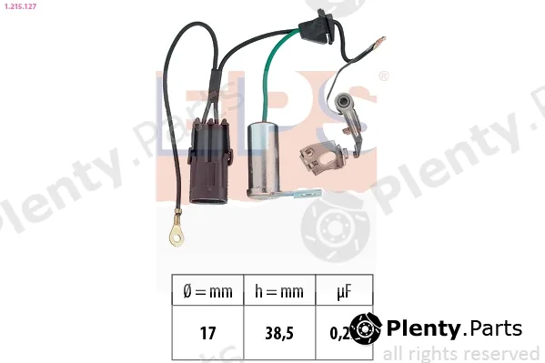 EPS 1.215.127 — Contact Breaker, distributor Made in Italy - OE Equivalent