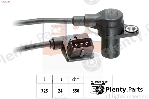 EPS 1.953.130 — Sensor, crankshaft pulse Made in Italy - OE Equivalent