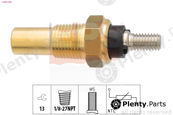 EPS 1.830.180 — Sensor, coolant temperature Made in Italy - OE Equivalent