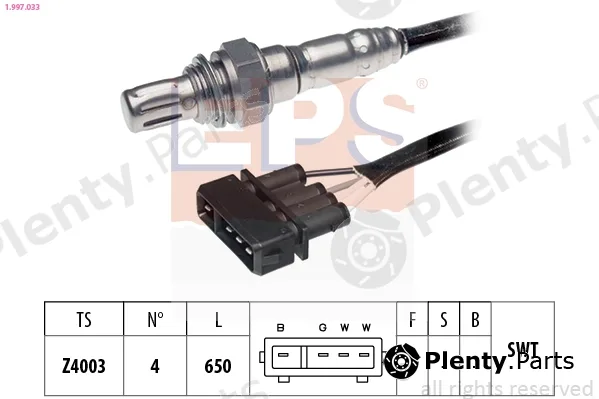 EPS 1.997.033 — Lambda Sensor Made in Italy - OE Equivalent