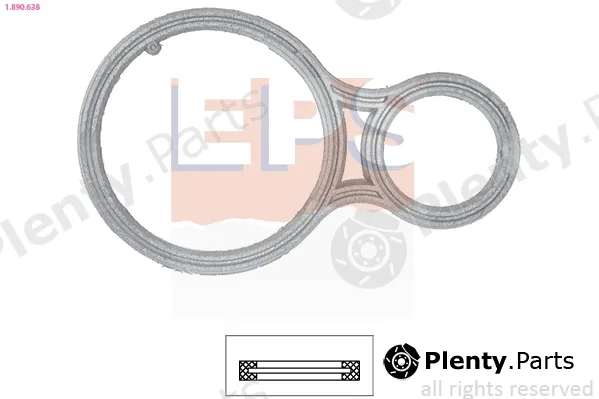 EPS 1.890.638 — Seal, thermostat Made in Italy - OE Equivalent