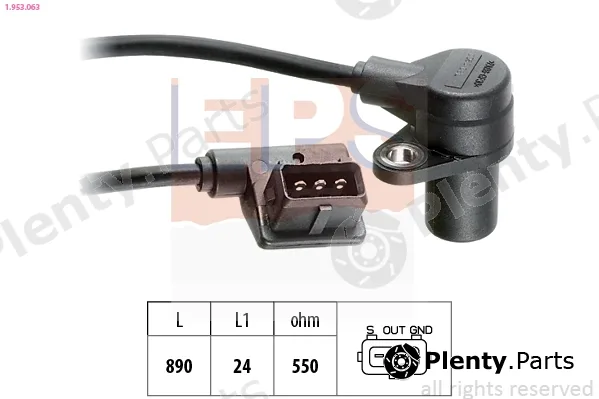 EPS 1.953.063 — Sensor, crankshaft pulse Made in Italy - OE Equivalent