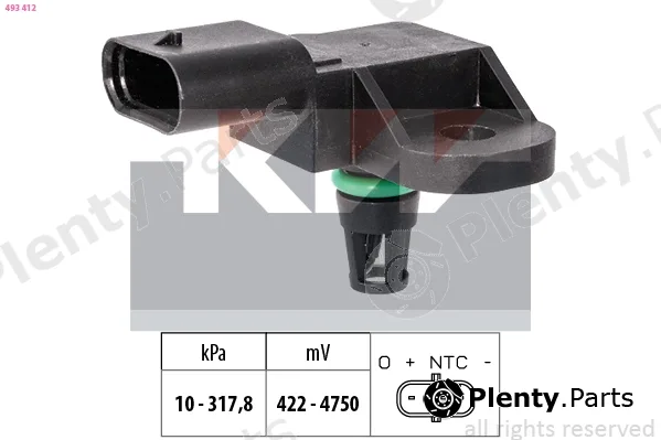 KW 493412 — Air Pressure Sensor, altitude adaption Made in Italy - OE Equivalent