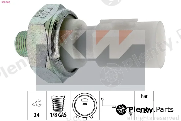 KW 500182 — Oil Pressure Switch Made in Italy - OE Equivalent