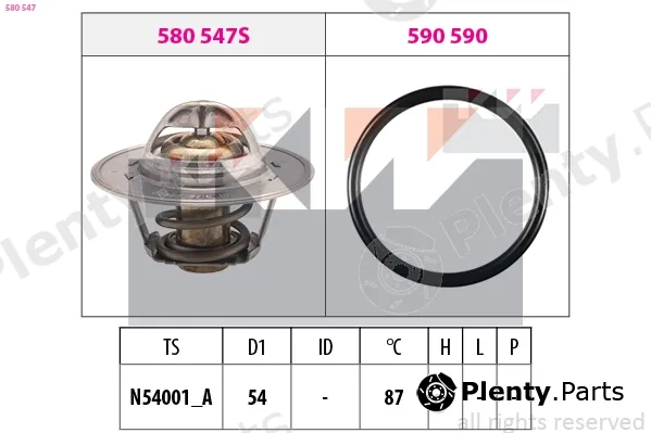 KW 580547 — Thermostat, coolant Made in Italy - OE Equivalent