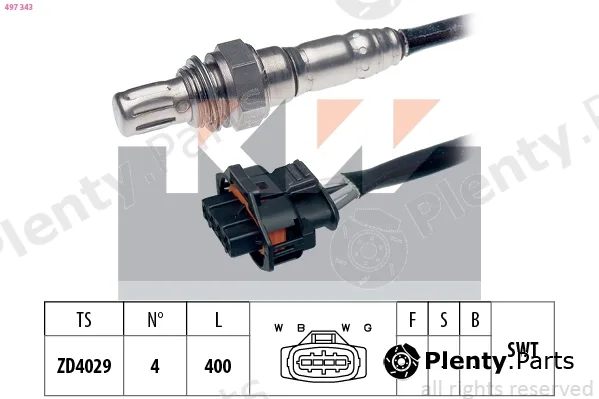 KW 497343 — Lambda Sensor Made in Italy - OE Equivalent