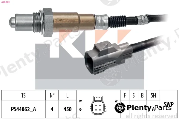 KW 498601 — Lambda Sensor Made in Italy - OE Equivalent
