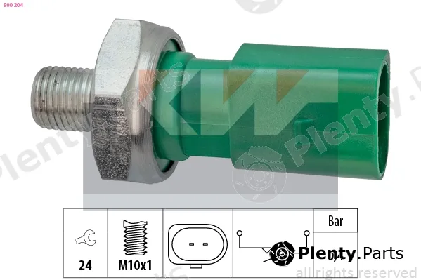KW 500204 — Oil Pressure Switch Made in Italy - OE Equivalent