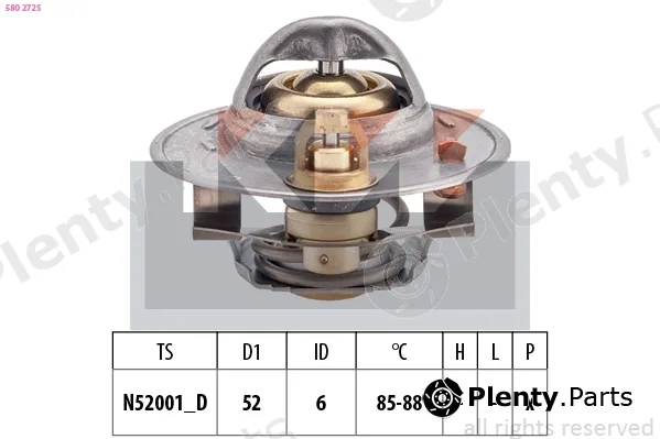 KW 580272S — Thermostat, coolant Made in Italy - OE Equivalent