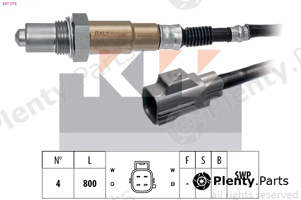 KW 497578 — Lambda Sensor Made in Italy - OE Equivalent