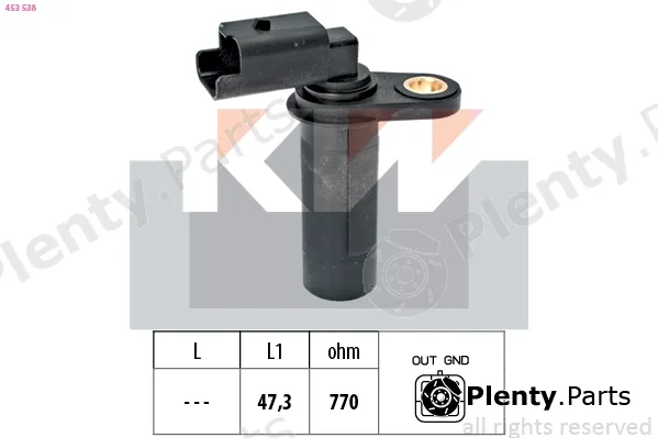 KW 453538 — Sensor, crankshaft pulse Made in Italy - OE Equivalent