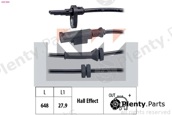 KW 460088 — Sensor, wheel speed Made in Italy - OE Equivalent