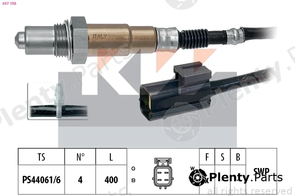 KW 497198 — Lambda Sensor Made in Italy - OE Equivalent