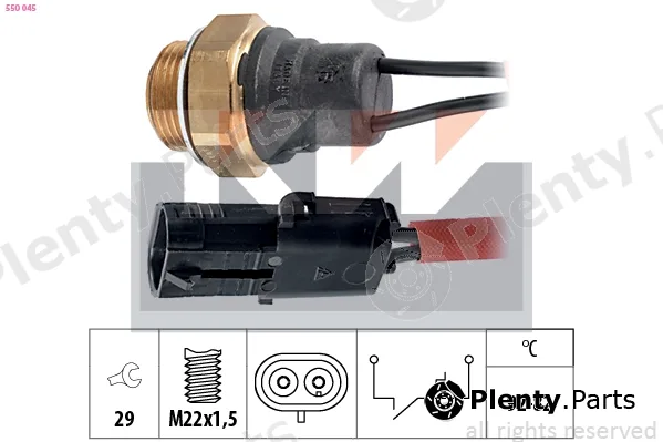 KW 550045 — Temperature Switch, radiator fan Made in Italy - OE Equivalent