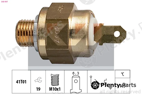 KW 540097 — Temperature Switch, coolant warning lamp Made in Italy - OE Equivalent