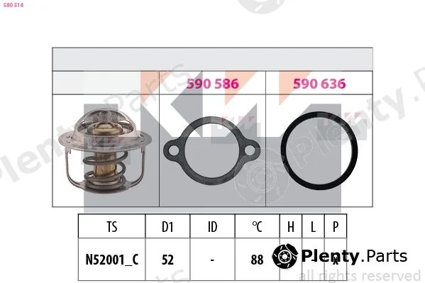 KW 580514 — Thermostat, coolant Made in Italy - OE Equivalent