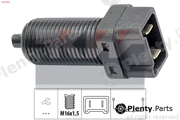 KW 510012 — Stop Light Switch Made in Italy - OE Equivalent