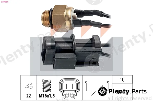 KW 550056 — Temperature Switch, radiator fan Made in Italy - OE Equivalent