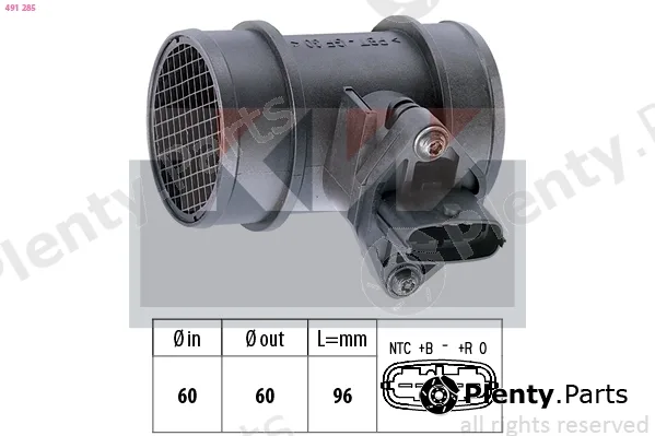 KW 491285 — Mass Air Flow Sensor Made in Italy - OE Equivalent