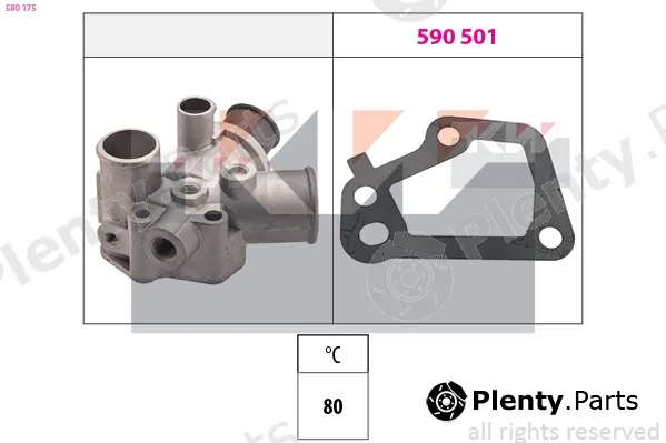 KW 580175 — Thermostat, coolant Made in Italy - OE Equivalent