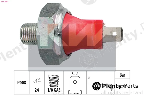 KW 500035 — Oil Pressure Switch Made in Italy - OE Equivalent