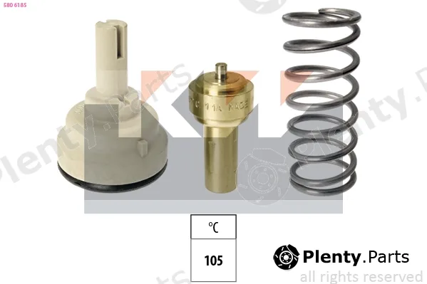 KW 580618S — Thermostat, coolant Made in Italy - OE Equivalent