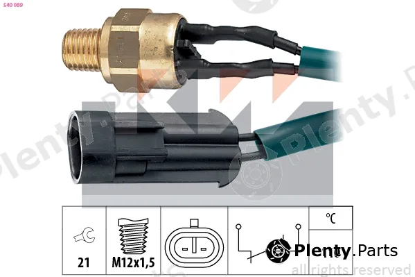 KW 540089 — Temperature Switch, coolant warning lamp Made in Italy - OE Equivalent