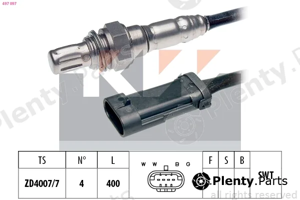 KW 497097 — Lambda Sensor Made in Italy - OE Equivalent
