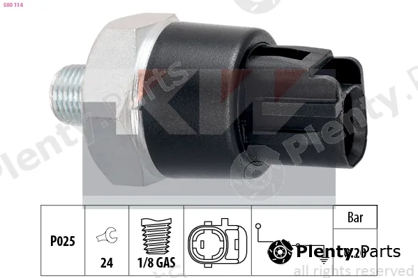 KW 500114 — Oil Pressure Switch Made in Italy - OE Equivalent