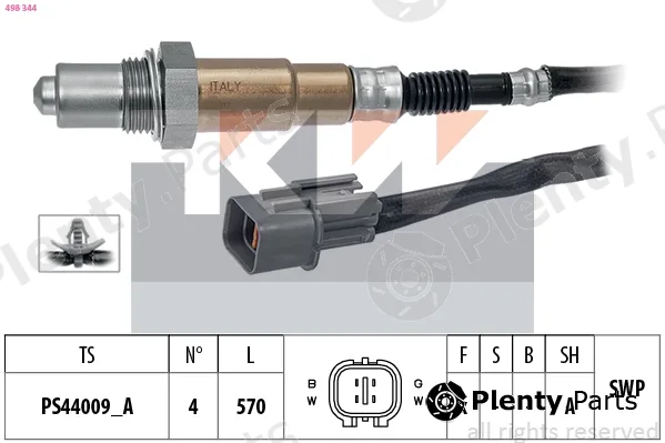 KW 498344 — Lambda Sensor Made in Italy - OE Equivalent